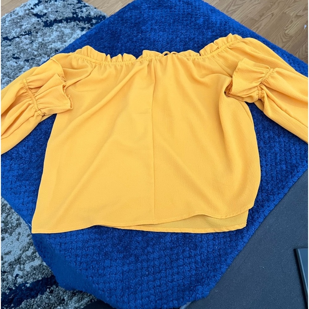 Charlotte Russe mustard color top